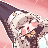 アニメ,女の子,魔女帽子,笑顔,かわいい,金髪,帽子,チビキャラ