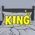 ベッド,眠る,文字,KING,寝室