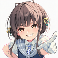 アニメ,ツインテール,セクシー,女性,微笑み,ピアス,制服,イラスト