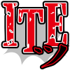 ロゴ,ITE,文字,赤,白,日本語