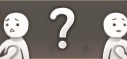 キャラクター,疑問符,表情,無表情