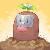 ポケモン,ディグダ,花,仮面,土,かわいい