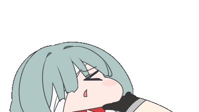 アニメ,女の子,眠い,水色髪,アイコン