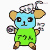 キャラクター,犬,イラスト,アクン,ゆめ,ねつ