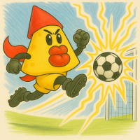 キャラクター,サッカー,ゴール,ボール,アニメーション