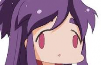 アニメ,紫髪,女の子,シンプル,デフォルメ,アイコン