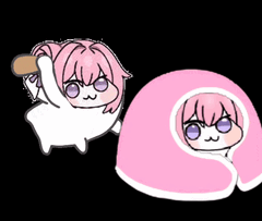 猫,ローリング,ピンク,モフモフ,アニメキャラクター