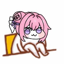 かわいい,ピンクの髪,リボン,キャラクター