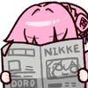 ピンク髪,新聞,NIKKE,キャラクター,読書