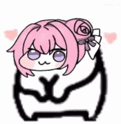 ピンク髪,ハート,キャラクター,可愛い