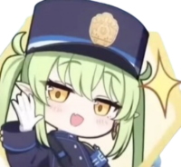 アニメキャラクター,警察,エルフ,クリアファイル,帽子