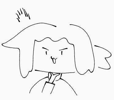 イラスト,シンプル,手描き,顔,キャラクター,かわいい,白黒,ポーズ