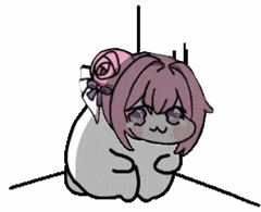 猫,泣く,隅っこ,擬人化,かわいい,アニメ風