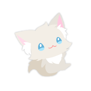 猫,動物,キャラクター,アイコン,イラスト,かわいい,白猫,青い目